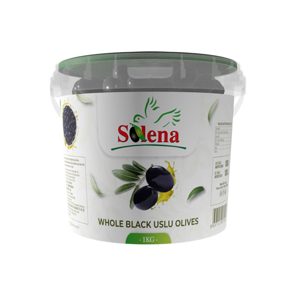 Whole Black Uslu Olives